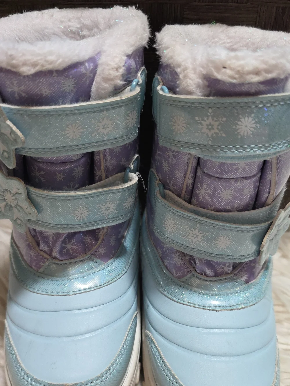 Disney Frozen Light Up Snow/winter Boots- 11 Toddler